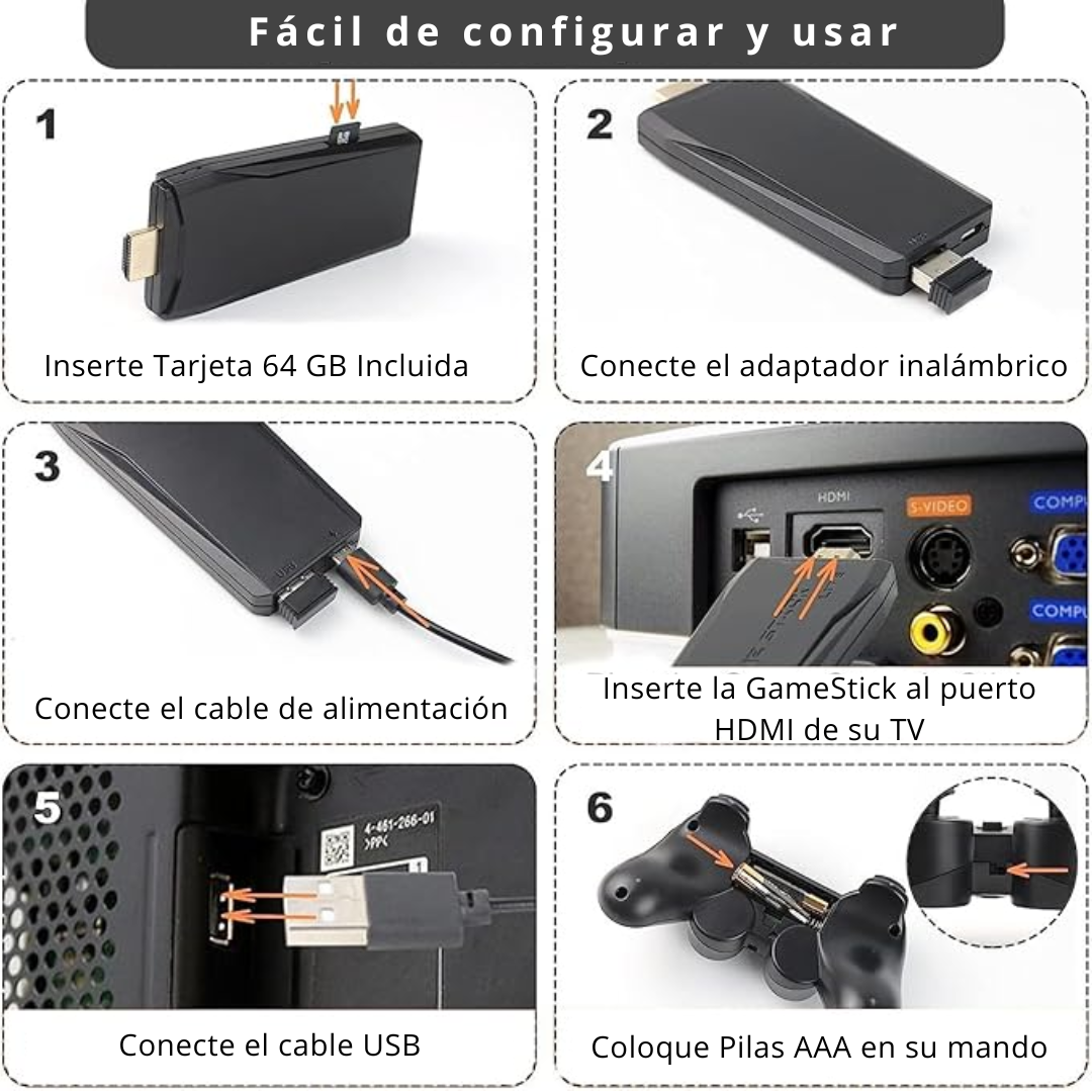 Mini Consola Retro Con Juegos Clásicos