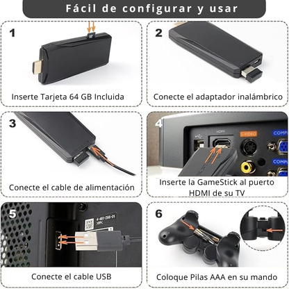 Mini Consola Retro Con Juegos Clásicos