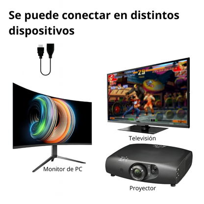 Mini Consola Retro Con Juegos Clásicos